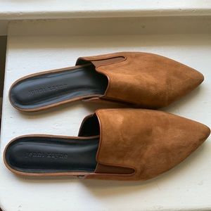Jenni Kayne Suede Mules, Saddle, sz 41 (10/11)
